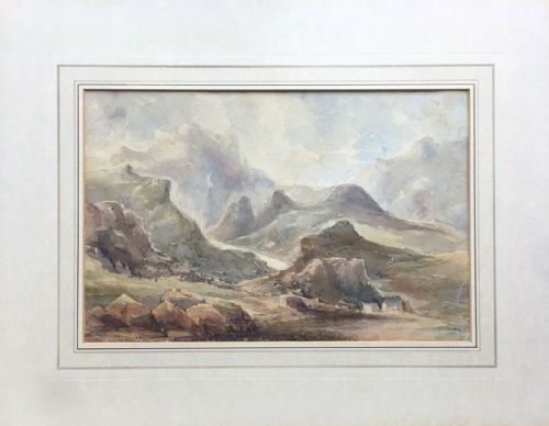 fig 2. Sir Ernest Albert Waterlow RA Original Watercolour Painting of Welsh Landscape