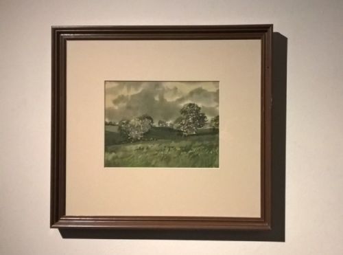 fig 1. JOSEPH APPLEYARD Original Watercolour Painting Yorkshire Meadow & Tree Landscape
