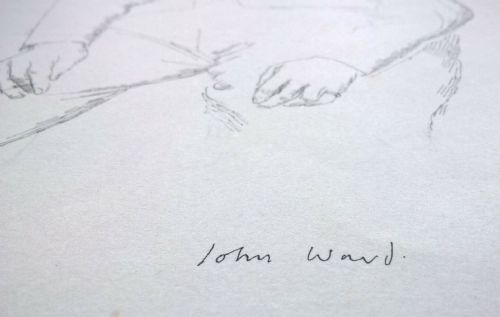fig 1. JOHN STANTON WARD RA Original Signed Drawing WW2 1941 Royal Army Service Corps 