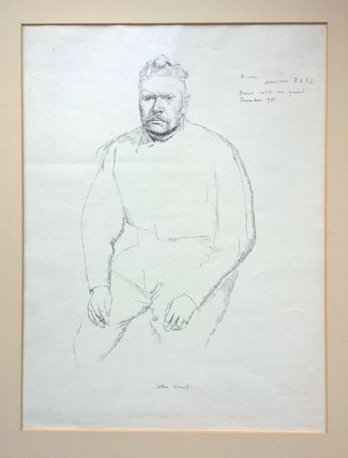 fig 2. JOHN STANTON WARD RA Original Signed Drawing WW2 1941 Royal Army Service Corps 