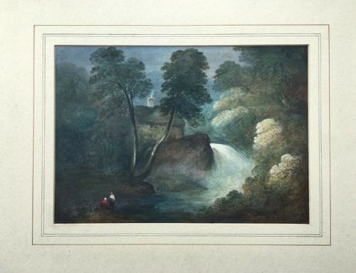 fig 1. GEORGE NICHOLSON Original English Picturesque Antique Watercolour Kildale Mill, Whitby, Yorkshire