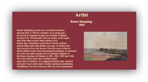 fig 1. Robert Rampling 19th C Signed Original Watercolour Painting Heysham Lancashire