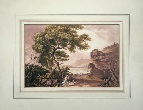 fig 2. WILLIAM HENRY HARRIOTT Antique 19th Century Watercolour Painting After Richard Wilson 'Niobe' in Hogarth Frame