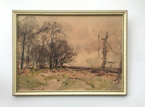 Fred Lawson Signed Original Watercolour Painting Yorkshire Dales Landscape Study