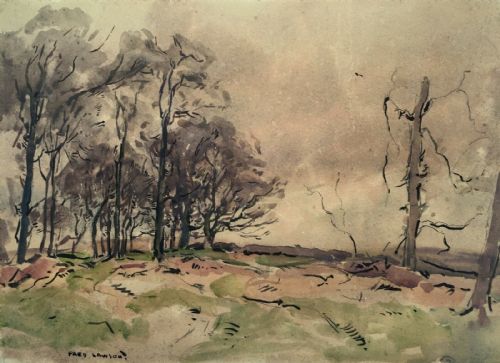fig 1. Fred Lawson Signed Original Watercolour Painting Yorkshire Dales Landscape Study