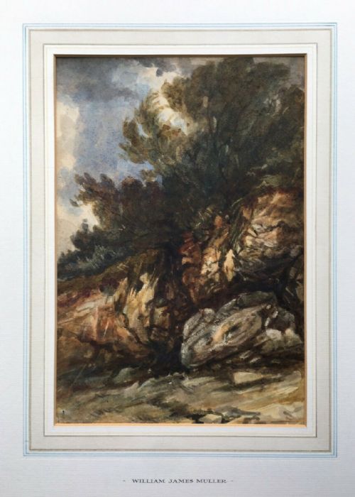 Attributed William James Muller Original Antique Bristol School Watercolour Painting  Landscape, Possibly North Wales
