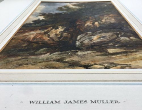 fig 2. Attributed WILLIAM JAMES MULLER Original Antique Bristol School Watercolour Painting Landscape, possibly North Wales