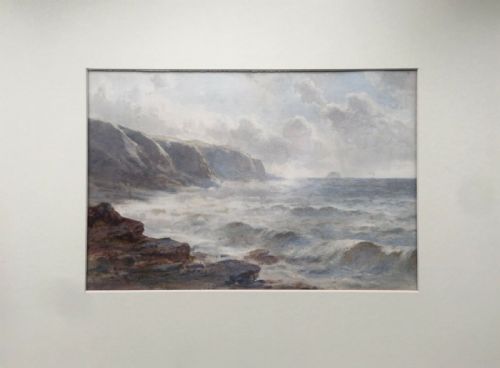 fig 1. Edward Arden (Tucker) Signed Antique 19th Century Original Watercolour Painting Coastal Seascape 