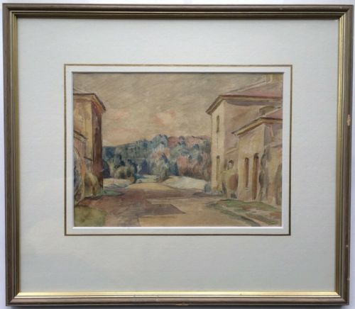 William Bernard Adeney C1930 Original Watercolour Painting South of France