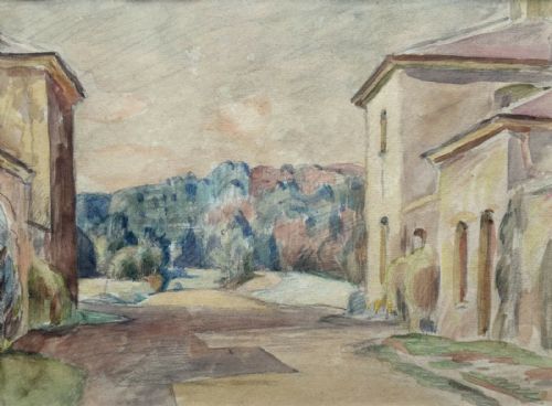 fig 1. WILLIAM BERNARD ADENEY c1930 Original Watercolour Painting South of France