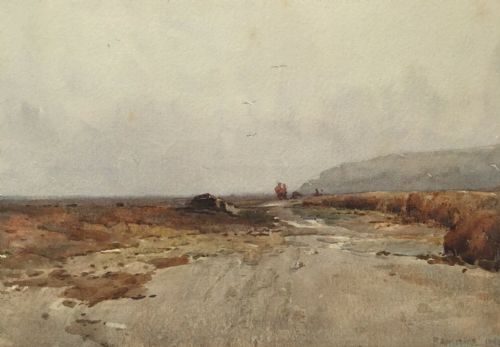 Fred Appleyard Signed 1894? Original Painting Yorkshire Coastal Landscape