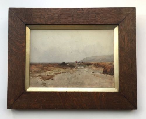fig 1. Fred Appleyard Signed 1894? Original Painting Yorkshire Coastal Landscape