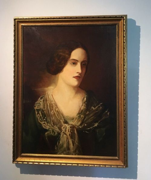 fig 1. Early 20th Century Antique Original English Antique Oil Painting on Canvas Portrait of an Edwardian Lady