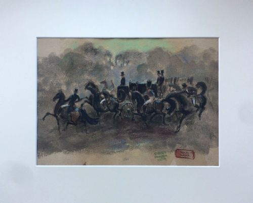 fig 1. JOSEPH KIRKPATRICK Signed Original Antique English Watercolour Painting