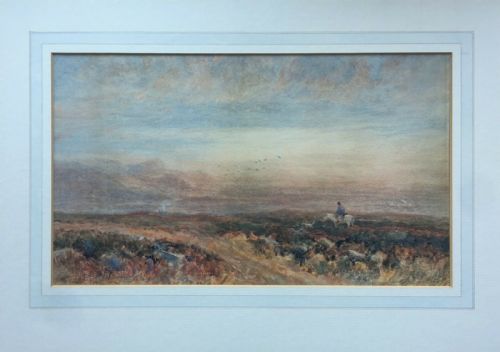 fig 1. GEORGE WEATHERILL Signed Original 19th Century Antique Watercolour Painting