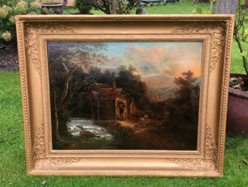 Manner of Nicolaes Molenaer Antique Original Dutch School Framed Oil Painting