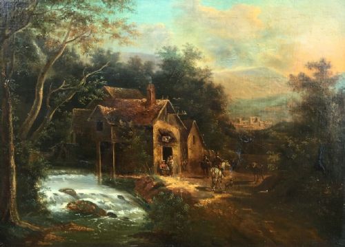 fig 1. Manner of Nicolaes Molenaer Antique Original Dutch School Framed Oil Painting