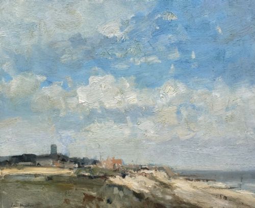 fig 1. Ian Houston Signed 1966 Original Oil Painting on Board