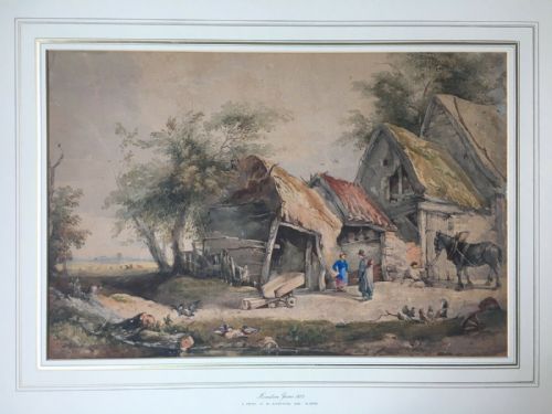 fig 1. G R Vawser (1800-88) Original Signed 19th Century English Antique Watercolour Painting