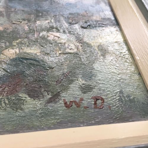 fig 1. William B Dealtry Signed W D Original 20th Century English Oil Painting on Board Yorkshire Landscape