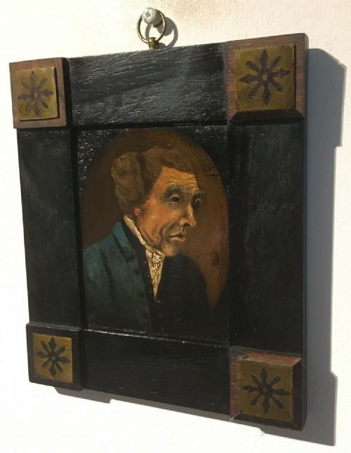 fig 1. Portrait English Gentleman Whickham Parish Clerk County Durham Original Antique Oil Painting