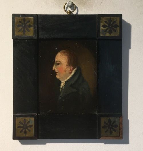 Original Antique Oil Painting Portrait of Gentleman Whickham Parish Clerk