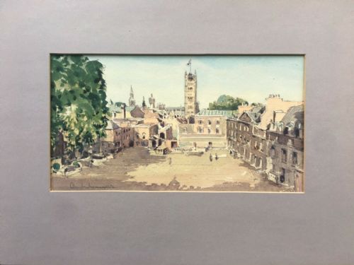 fig 1. CLAUDE MUNCASTER Original English Watercolour Painting