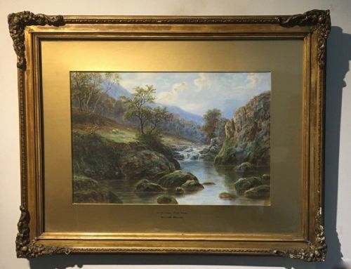 fig 1. WILLIAM MELLOR Signed Original Antique Watercolour Painting