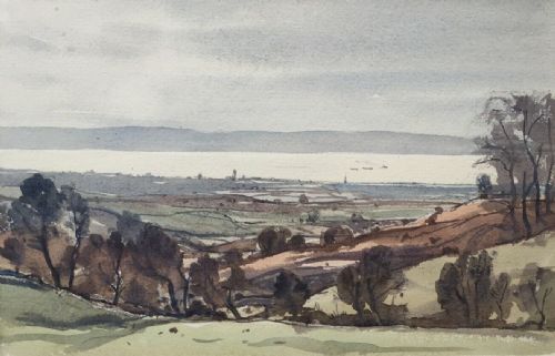 fig 1. CLAUDE MUNCASTER Signed Original Watercolour Painting