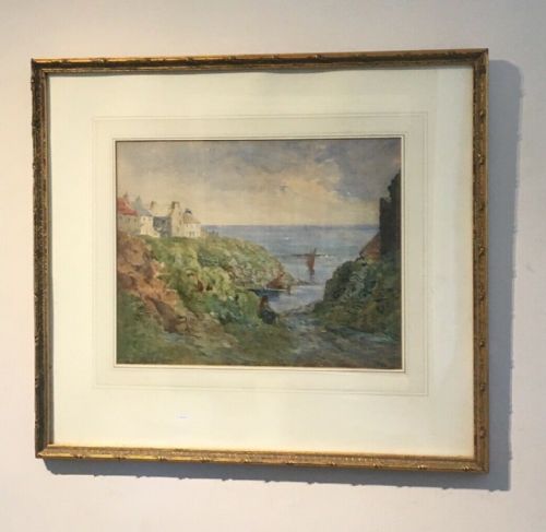 fig 1. J A HENDERSON TARBET Signed Original Antique Painting