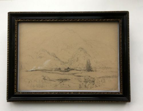 Jmw Turner Original Pencil Sketch Private Collection Provenance Near St Fillans Scotland
