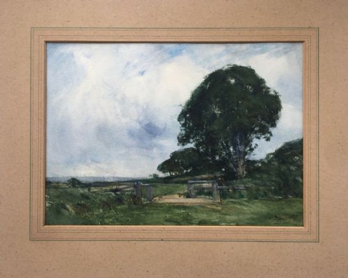 fig 1. John MacLauchlan Milne RSA Scottish Signed Original Antique Watercolour Painting