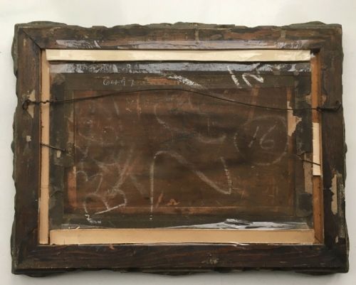 fig 1. G M Burn Original Signed Vintage Oil Painting of Middle Temple London