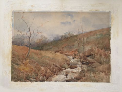 Charles Ashmore Signed Original Antique Watercolour Painting English Landscape