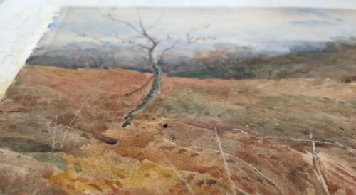 fig 1. Charles Ashmore Signed Original Antique Watercolour Painting English Landscape