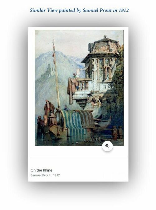 fig 1. Manner of Samuel Prout View of the Rhine Original Antique Watercolour Painting