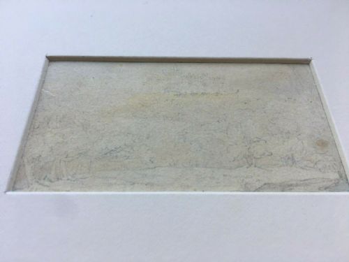 fig 2. Manner J M W Turner Original 19th Century Antique Sketch book Studies 3 x Pencil Drawings in a Mount
