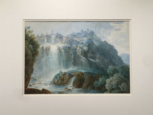fig 1. Johann Nepomuk Schödlberger Original early 19th C Alpine Watercolour Painting