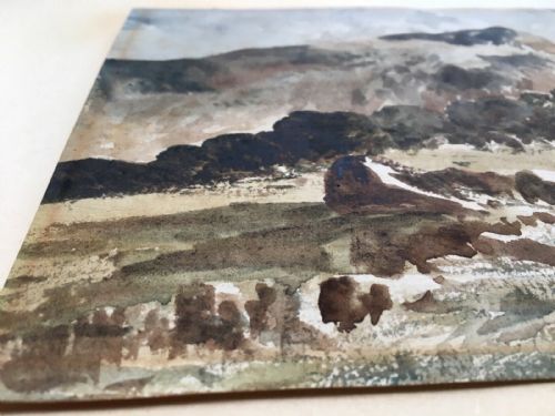 fig 1. WILLIAM JAMES MULLER Original Signed 19th Century Antique Watercolour landscape Painting Stream Near Snowdon Wales