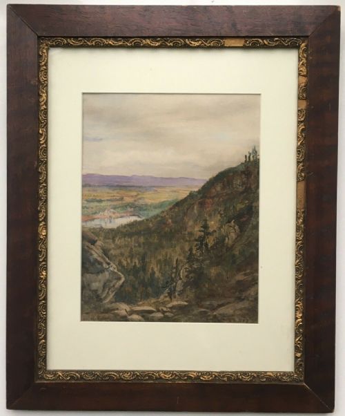 Waller Hugh Paton Rsa Original Antique 19th Century Scottish Watercolour Painting Highland Landscape