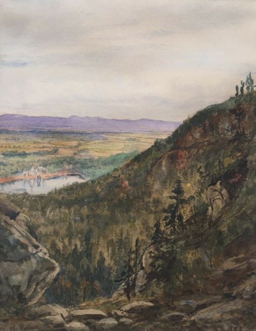 fig 1. Waller Hugh Paton RSA original Antique 19th Century Scottish Watercolour Painting Highland landscape