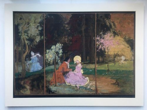 fig 1. Ralph Leslie Swinden Original Signed Double Sided Watercolour Paintings Landscape Portrait & Classical Study Verso