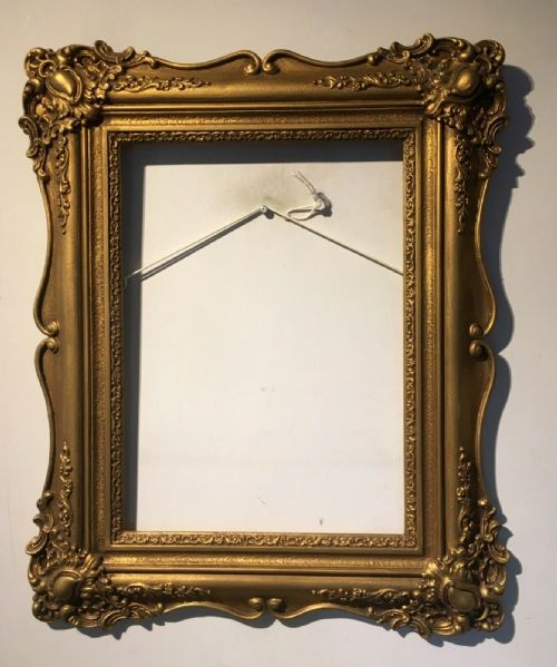 Quality Antique Gilt Decorative Moulding Picture Frame Rebate 37.5 X 27.5 Cm