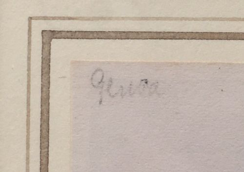 WILLIAM EVANS OF BRISTOL 4 ORIGINAL ANTIQUE DRAWINGS OF MARINE FIGURE STUDIES PRESENTED IN A SINGLE FRAME - ADDITIONAL PHOTO 5