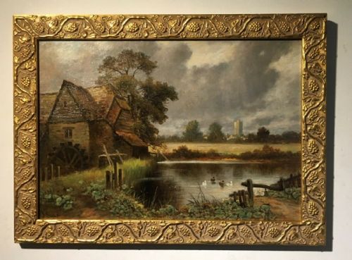 fig 1. JOHN SYER Signed Original Antique Oil Painting