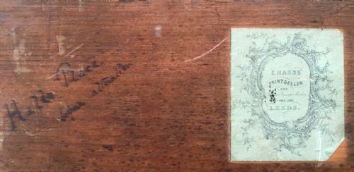 fig 1. Original 19th Century English Antique Watercolour Painting Halls Place Yorkshire Country House View