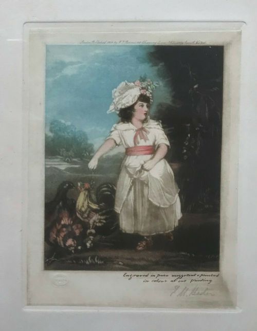 Em Hester After Joshua Reynolds Original Ltd Edition Pencil Signed Framed Mezzotint 'Lady Catherine Clinton'