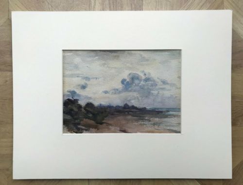 fig 1. JOHN KIDD MAXTON Original Antique Watercolour Painting Scottish Coastal Landscape