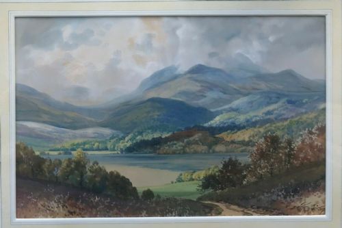 fig 2. George Trevor Signed Original English Watercolour Painting Lake District Cumbria