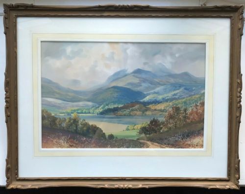 George Trevor Signed Original English Watercolour Painting Lake District Cumbria
